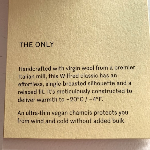 Aritzia Wilfred The New Only Tailored Coat in Grey/Black Wool Boucle Size Large - Picture 13 of 13